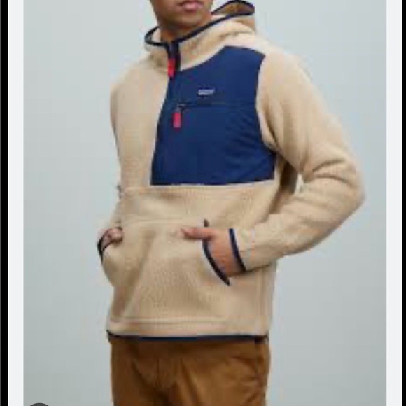Patagonia Retro X Fleece Blue and Cream Red Small - Picture 7 of 7